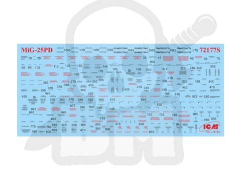 MiG-25 PD Soviet Interceptor Fighter 1:72