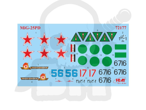 MiG-25 PD Soviet Interceptor Fighter 1:72