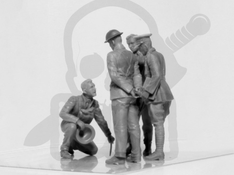 WWI British Tank Crew 4 figures 1:35