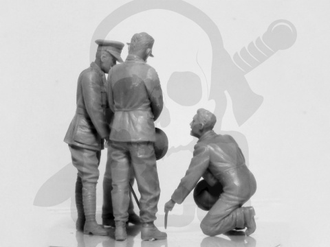 WWI British Tank Crew 4 figures 1:35