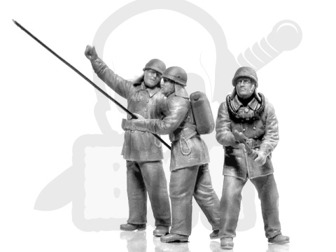 Soviet Firemen (1980s) 4 figures 1:35 strażacy