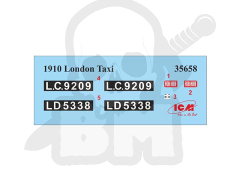 Type AG 1910 London Taxi 1:35