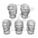 3D printed set - DakkaDakka - Blood Vampire Male Heads głowy wampirów 10szt