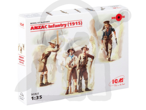 ANZAC Infantry (1915) 4 figures 1:35