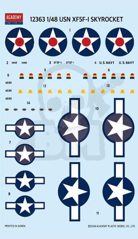 Academy 12363 USN XFF-1 Skyrocket 1:48