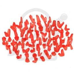 Small Red Crystals Resin Set - czerwone kryształki 80 szt.