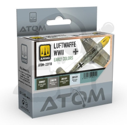 Ammo Mig 20910 ATOM Luftwaffe WWII Early Colors zestaw farb 4x20ml
