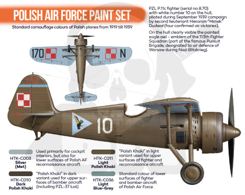 Hataka CS01 Polish Air Force set - zestaw 4 farb