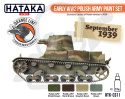 Hataka CS11 Early WW2 Polish Army Paint set - zestaw 4 farb