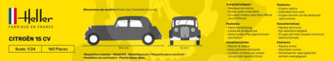 Heller 80763 Citroen 15 CV 1:24