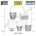 3D printed set - Plant Pot Resin set żywiczne doniczki 17 szt.