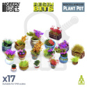3D printed set - Plant Pot Resin set żywiczne doniczki 17 szt.