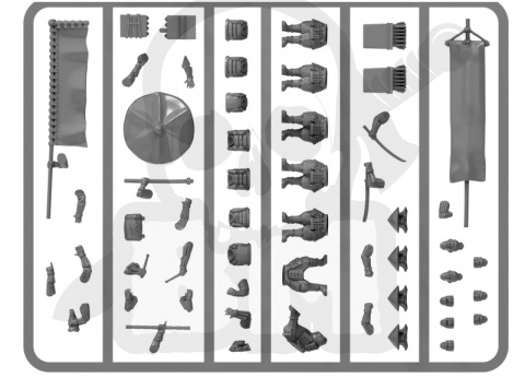 Samurai Command 14 japońskich dowódców i oficerów - 3 konnych i 11 pieszych