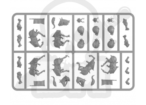 Samurai Command 14 japońskich dowódców i oficerów - 3 konnych i 11 pieszych