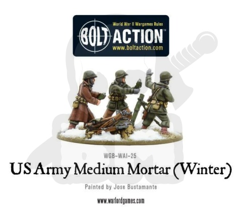 US Army (Winter) Infantry - amerykańska piechota - moździerz