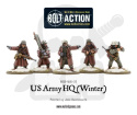 US Army (Winter) Infantry - amerykańska piechota - HQ - 5 żołnierzy