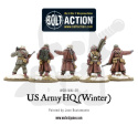 US Army (Winter) Infantry - amerykańska piechota - HQ - 5 żołnierzy