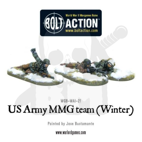 US Army (Winter) Infantry - amerykańska piechota - MMG team