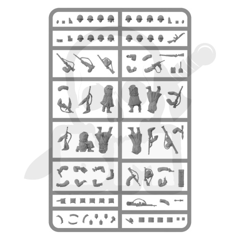 US Army (Winter) Infantry - amerykańska piechota - 6 szt.