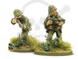 US Marines Corps flamethrower team