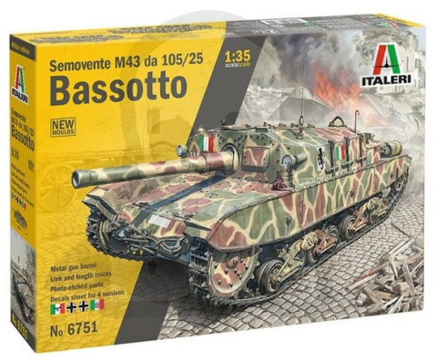 1:35 Włoskie działo samobieżne Semovente M43 da 105/25 Bassotto