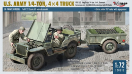 1:72 U.S. Army 1/4-Ton, 4×4 Truck