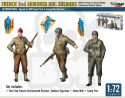 1:72 WW2 Free French 2e Division Blindée (2nd Armored Division) Soldiers