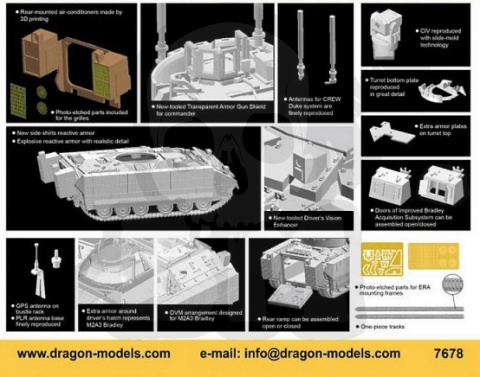 1:72 M2A3 Bradley BUSK III w/3D Printed Parts