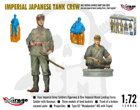 1:72 WW2 Imperial Japanese Army Tank Crew - załoga japońskiego czołgu