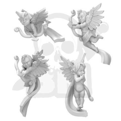 3D printed set - Cherubs 40k - Cupid Cherubs - 4 szt.