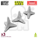 3D printed set - Trident Anti Tank Obstacle - 3 szt.