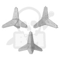 3D printed set - Trident Anti Tank Obstacle - 3 szt.