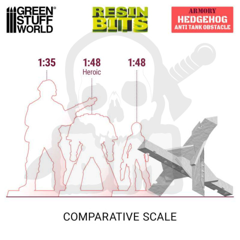 3D printed set - Czech Hedgehog Anti Tank Obstacle - 3 szt.