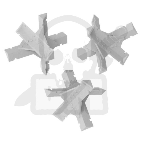 3D printed set - Czech Hedgehog Anti Tank Obstacle - 3 szt.