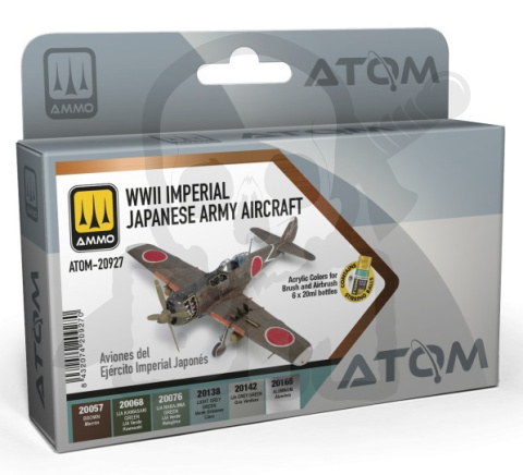 Ammo Mig 20927 ATOM WWII Imperial Japanese Army Aicraft Set zestaw 6 farb