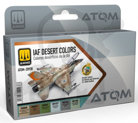 Ammo Mig 20938 ATOM IAF Desert Colors Set zestaw farb 6x20ml