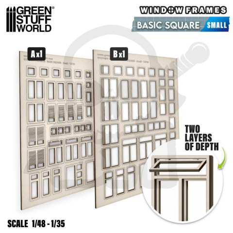 Basic Square Miniature Windows - Small - małe okna kwadratowe
