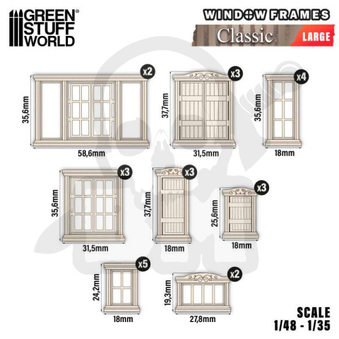 Classic Miniature Windows - Large - duże okna klasyczne