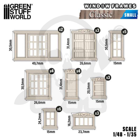 Classic Miniature Windows - Small - małe okna klasyczne