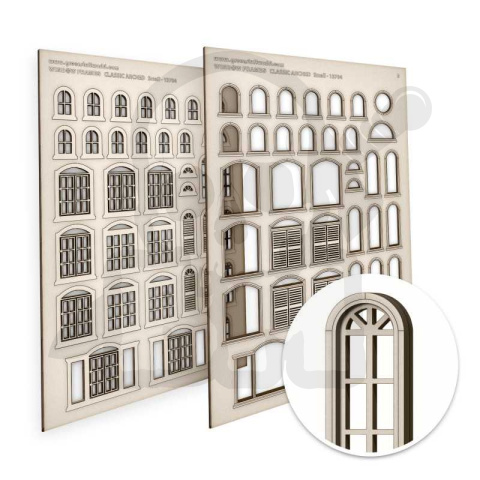 Arched Classic Miniature Windows - Small - małe okna łukowe