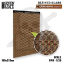 Ornamental Pattern Stained Glass - witraże 156x219mm