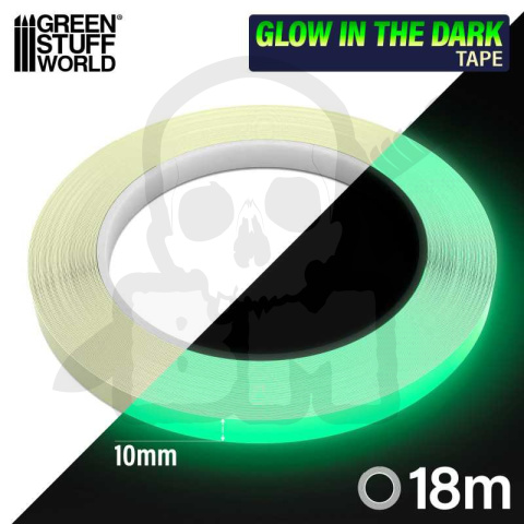 Glow in the dark tape 10mm - fosforyzująca taśma