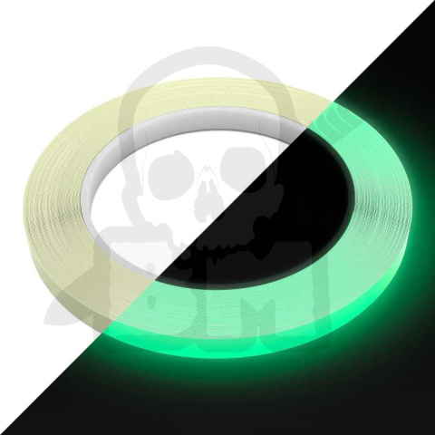 Glow in the dark tape 10mm - fosforyzująca taśma