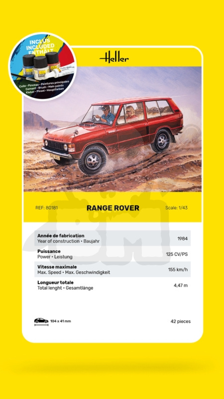 Heller 56181 Starter Set Range Rover 1:43