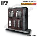 Industrial Arched Miniature Windows Large v.2 małe okna przemysłowe łukowe
