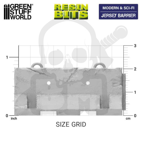 3D printed set - Jersey Barriers - bariery drogowe 4 szt.
