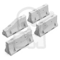 3D printed set - Jersey Barriers - bariery drogowe 4 szt.
