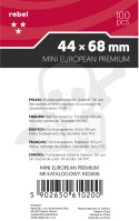 Koszulki na karty 44x68 mm ARA Mini European Premium