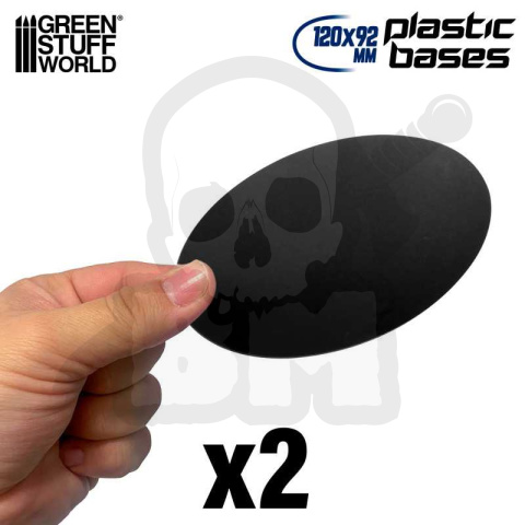 Plastic Bases - Oval Pill 120x92mm podstawki pod figurki 2 szt.