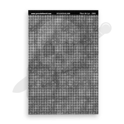 Fleur de Lys Stained Glass - witraże 156x219mm